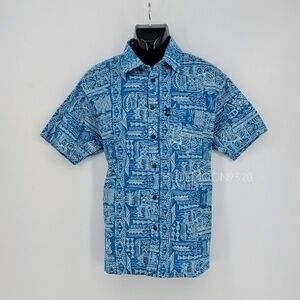 Shirt Men’s Short Sleeve Tropical Theme Fiji L NWT